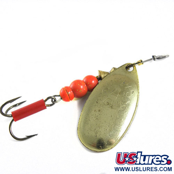 Vintage   Mepps Aglia 4, 1/3oz Gold spinning lure #0694