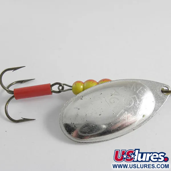 Vintage   Mepps Aglia 5, 1/2oz Silver spinning lure #0695