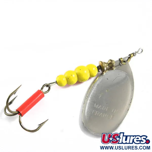 Vintage   Mepps Aglia 5, 1/2oz Silver spinning lure #0695