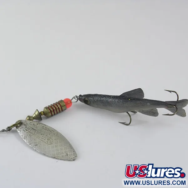 Vintage   Mepps Aglia Long 2, 1/3oz Silver spinning lure #0704