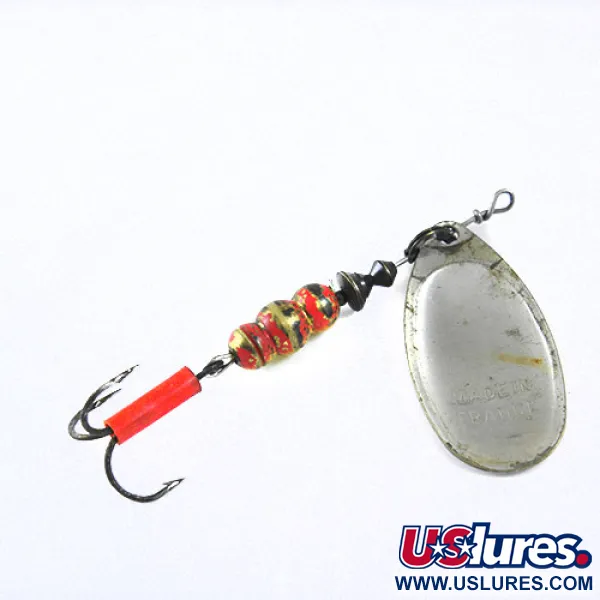 Vintage   Mepps Aglia 4, 1/3oz Silver spinning lure #0706