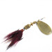 Vintage   Mepps Aglia 2 Dressed, 3/16oz Brass spinning lure #0714