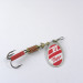 Vintage   Mepps 3, 1/4oz White / Red spinning lure #0715