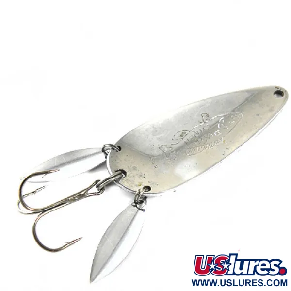 Vintage  Dayton Bait Company Dixie Siren, 1/2oz Nickel fishing spoon #0717