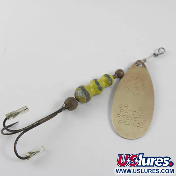 Vintage   Mepps Comet 4, 2/5oz Bronze (Brass) spinning lure #0719