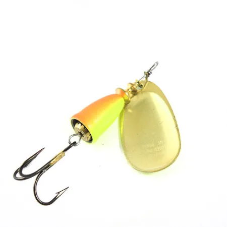Vintage Blue Fox Super Vibrax 4, 3/8oz Chartreuse spinning lure #0722