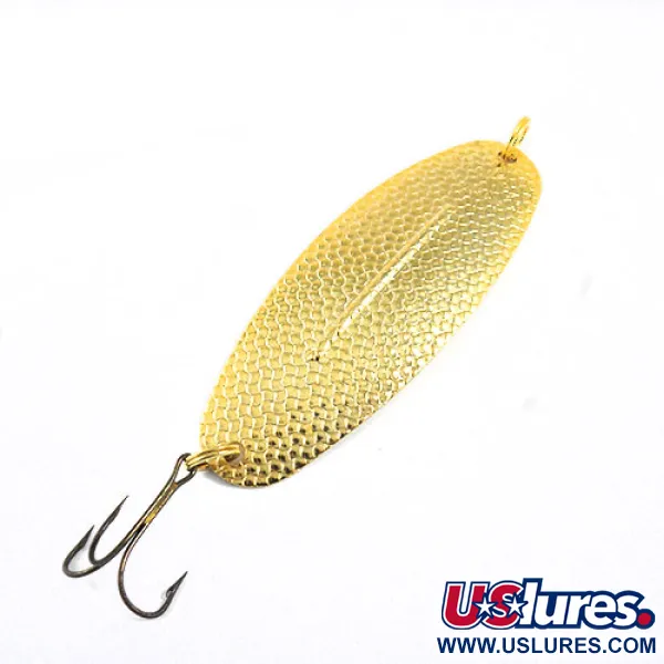 Vintage Williams Wabler, 1oz Gold fishing spoon #0726