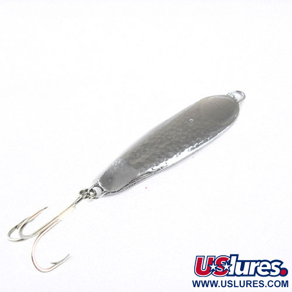 Vintage  Unknown Jig Lure, 1oz Nickel fishing spoon #0727
