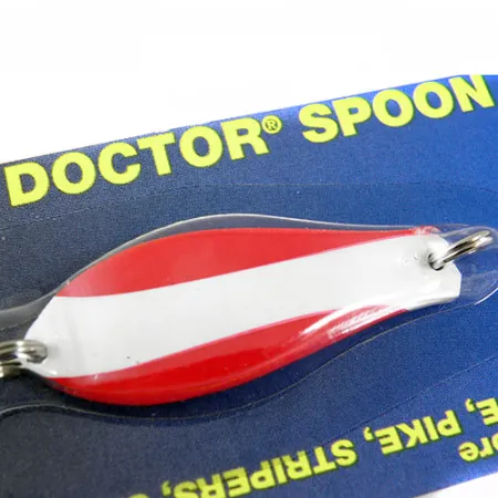 Prescott Spinner Little Doctor, 1/3oz Red / White fishing spoon #0728