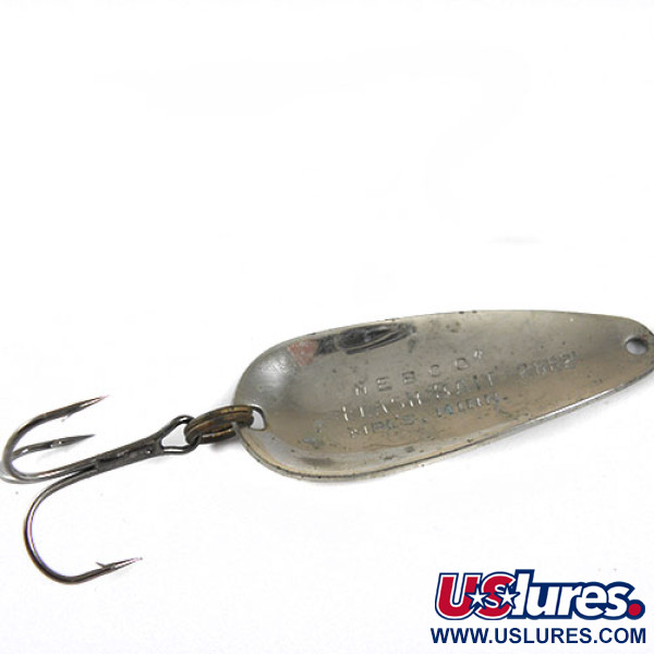 Vintage   Nebco Flash Bait 2662, 1/4oz Nickel fishing spoon #0736