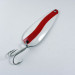 Vintage   Len Thompson #2, 1oz Red / White fishing spoon #0739
