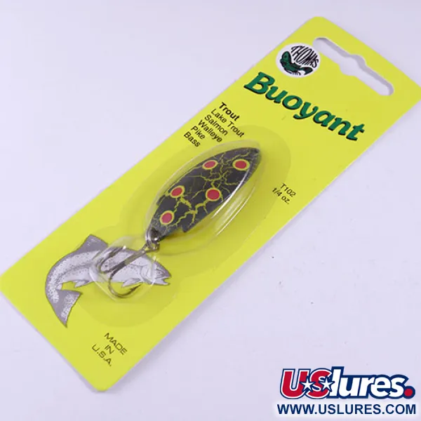 Thomas Buoyant, 1/4oz  Green / Red (Frog) fishing spoon #0740