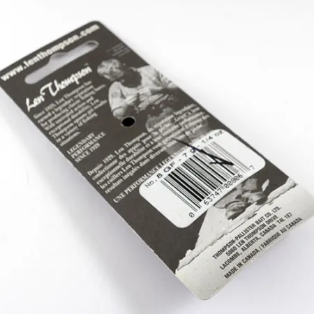 Len Thompson #8, 1/4oz Green Frog (Green) fishing spoon #0741