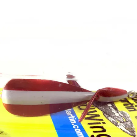 Weedless Panther Martin Weed Wing, 3/5oz Red / White fishing spoon #0742