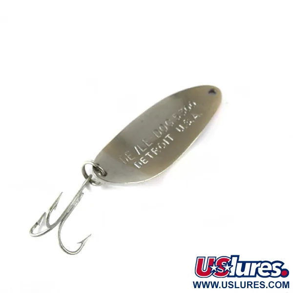 Vintage  Eppinger Dardevle Devle Dog 5300, 1/3oz Pearl (Rainbow Pearl) fishing spoon #0748