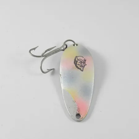 Vintage Eppinger Dardevle Devle Dog 5300, 1/3oz Pearl (Rainbow Pearl) fishing spoon #0748