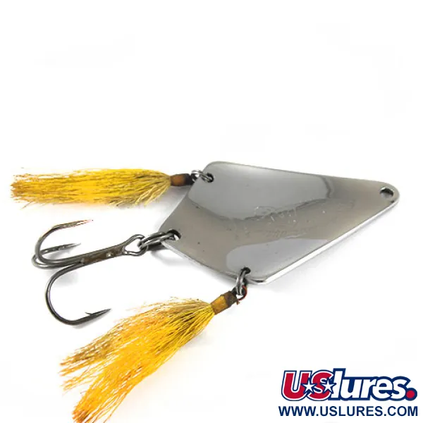 Vintage  Dayton Bait Company Dixie BAT, 1/2oz Nickel fishing spoon #0750