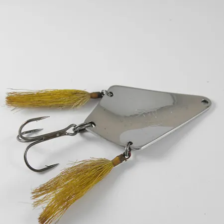 Vintage Dayton Bait Company Dixie BAT, 1/2oz Nickel fishing spoon #0750