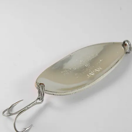 Vintage Mister Twister Shelby Sportfisher, 3/4oz Nickel / Orange fishing spoon #0752