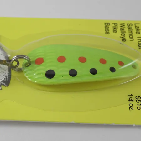Thomas Cyclone, 1/4oz Fluorescent Green fishing spoon #0754