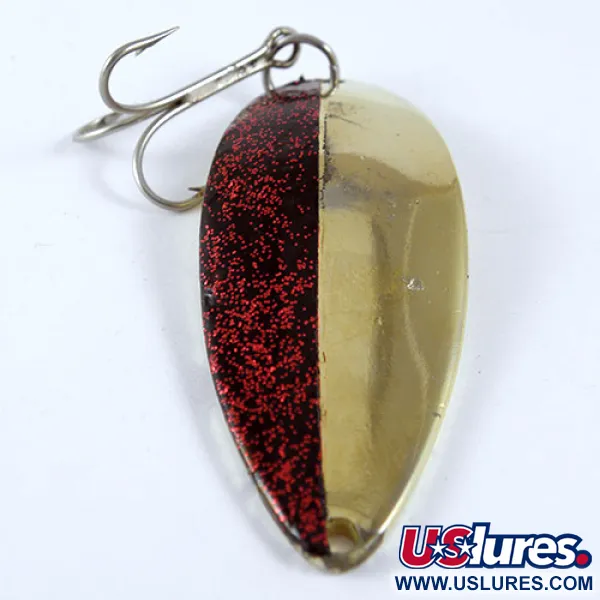 Vintage  Seneca Little Cleo (Hula Girl), 3/4oz Gold / Red / Black fishing spoon #0768