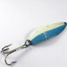 Vintage  Seneca Little Cleo (Hula Girl) Glow, 3/4oz Glow (Blue / White) fishing spoon #0770