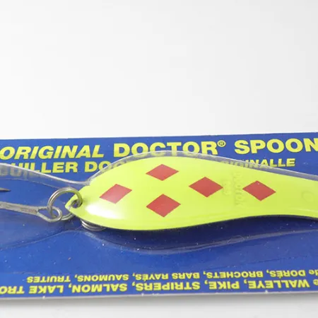 Prescott Spinner Little Doctor 265, 1/3oz Five of diamonds (Red / Yellow) fishing spoon #0780