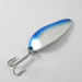 Vintage  Seneca  Little Cleo (Hula Girl), 1/3oz White / Blue fishing spoon #0784