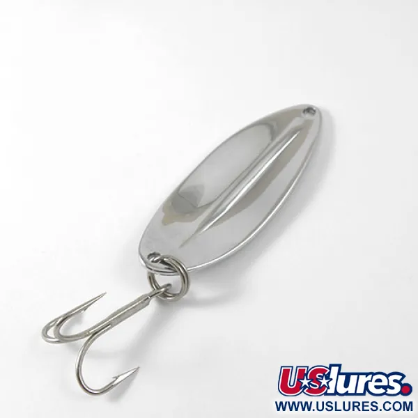 Vintage  TODDCO Main Liner, 1/2oz Nickel / Red fishing spoon #0785