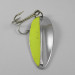 Vintage   Main liner , 1/2oz Nickel / Fluorescent Green fishing spoon #0790