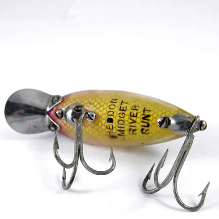 Vintage Heddon River Runt, Perch fishing lure #0795