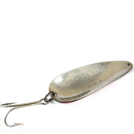 Vintage Eppinger Dardevle Imp, 2/5oz Red / White fishing spoon #0796