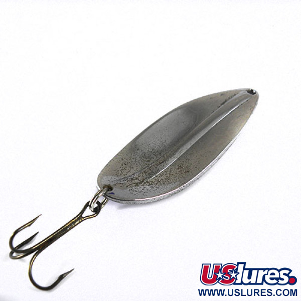 Vintage   Main liner , 3/4oz Nickel / Blue fishing spoon #0801