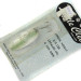  Seneca Little Cleo (Hula Girl), 1/3oz White / Green / Glitter fishing spoon #0803