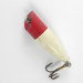 Vintage  Unknown Popper, 1/8oz Red / White fishing lure #0816