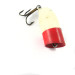 Vintage  Unknown Popper, 1/8oz Red / White fishing lure #0817