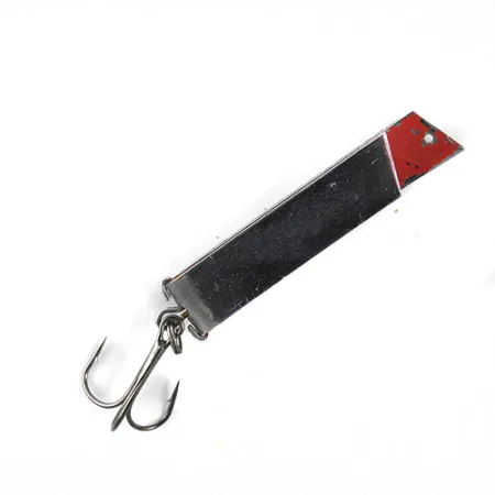 Vintage South Bend Super-Duper 509, 2/5oz Nickel / Red fishing spoon #0819