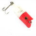 Vintage  Unknown Popper, 3/16oz Red / White fishing lure #0820