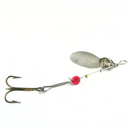 Vintage Yakima Bait Hildebrandt #3, 3/32oz Nickel / Red spinning lure #0821
