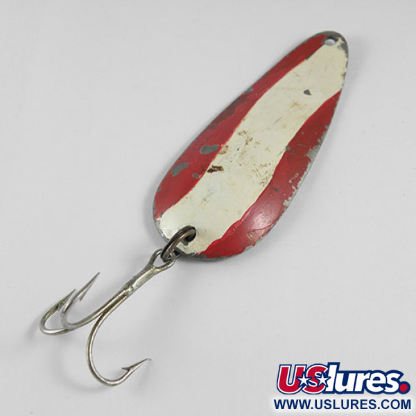 Vintage  Eppinger Dardevle Darevlet, 3/4oz Red / White / Nickel fishing spoon #0824