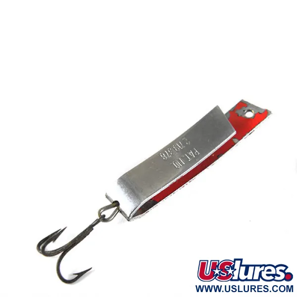 Vintage  South Bend Super-Duper 503, 1/8oz Nickel / Red fishing spoon #0826