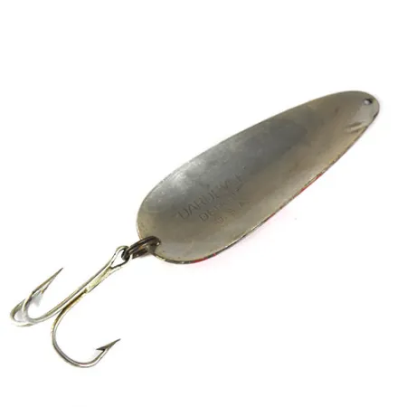 Vintage Eppinger Dardevle, 1oz Red / White / Nickel fishing spoon #0828