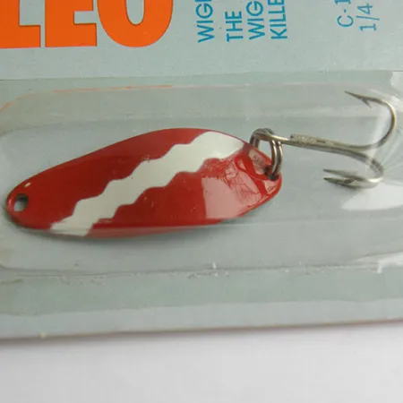 Seneca Little Cleo, 1/4oz Red / White fishing spoon #0834