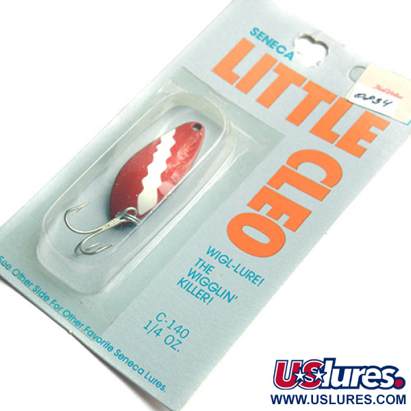  Seneca Little Cleo, 1/4oz Red / White fishing spoon #0834