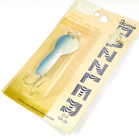 Acme Dazzler, 1/4oz White / Blue fishing spoon #0835