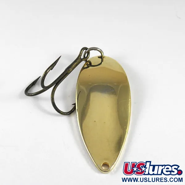 Vintage  Acme Little Cleo, 3/4oz Gold fishing spoon #0846