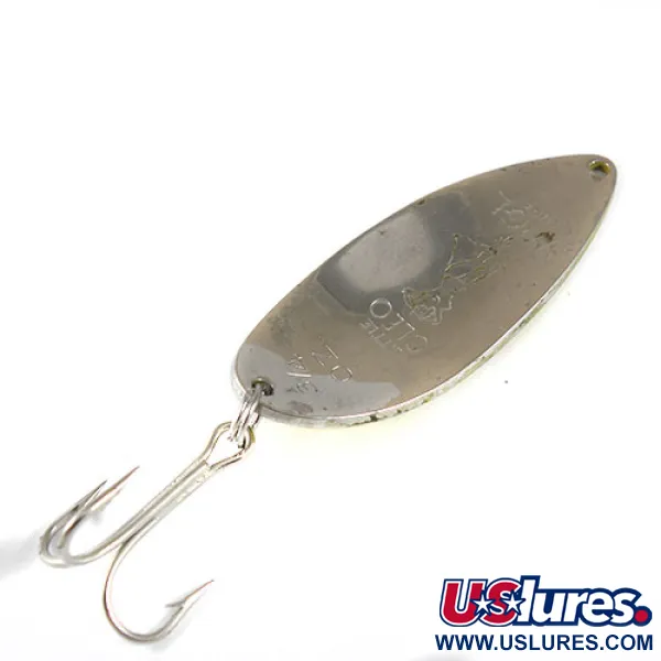 Vintage Seneca Little Cleo (Hula Girl), 3/4oz Five of diamonds (Red / Yellow) fishing spoon #0850