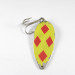 Vintage  Seneca Little Cleo (Hula Girl), 3/4oz Five of diamonds (Red / Yellow) fishing spoon #0850