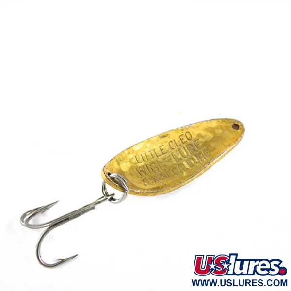 Vintage  Seneca Little Cleo, 1/4oz Crystal (Golden Scale) fishing spoon #0851
