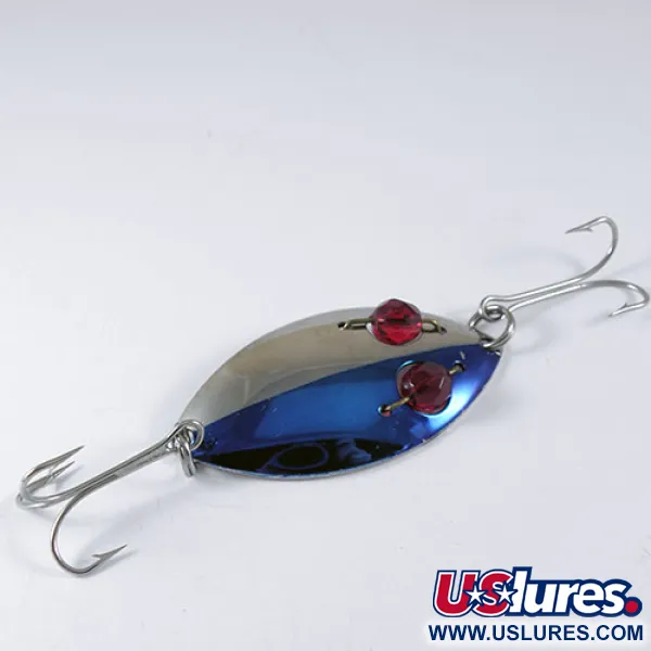 Vintage  Eppinger Red Eye junior, 1/2oz Nickel / Blue / Red Eyes fishing spoon #0854